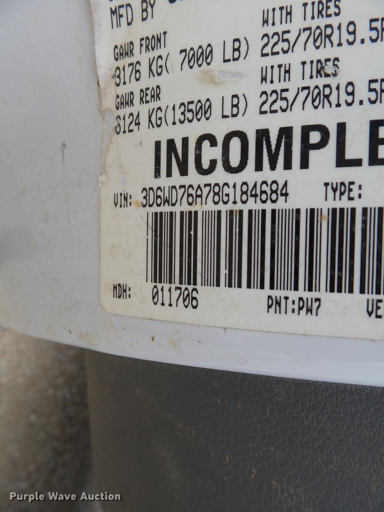 image for item DC6794 2008 Dodge Ram 5500 bucket truck