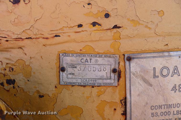 image for item DD0021 1967 Caterpillar 621 conventional scraper