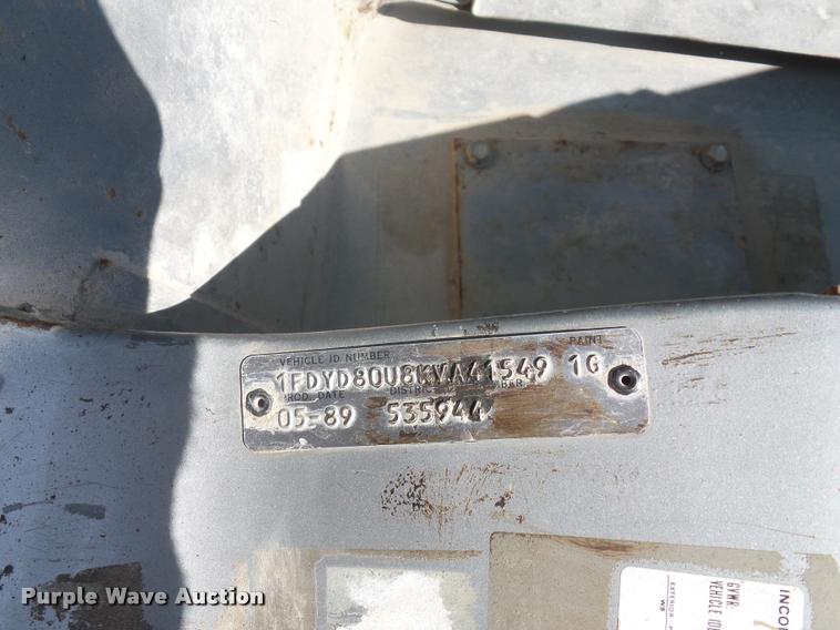 image for item DJ9503 1989 Ford C8000 dump truck