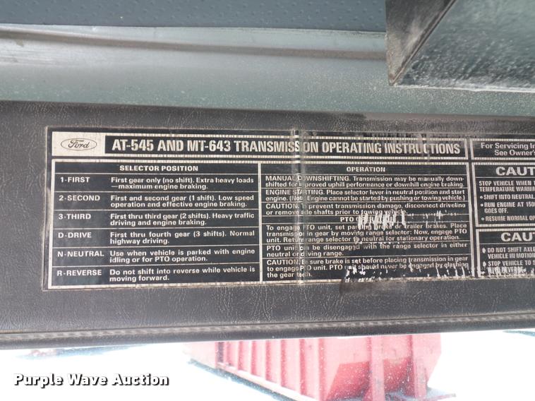 image for item DJ9503 1989 Ford C8000 dump truck