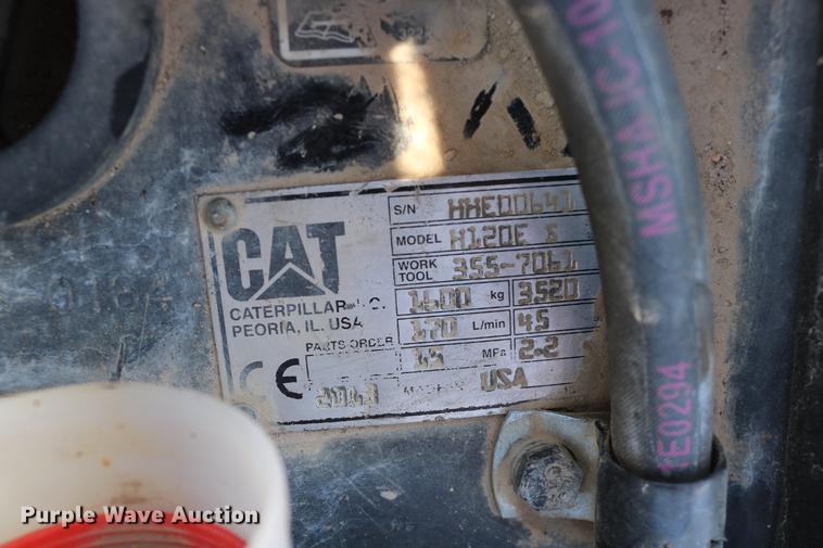 image for item EE9786 2014 Caterpillar H120ES hammer