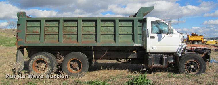 image for item J2538 1991 GMC TopKick dump truck