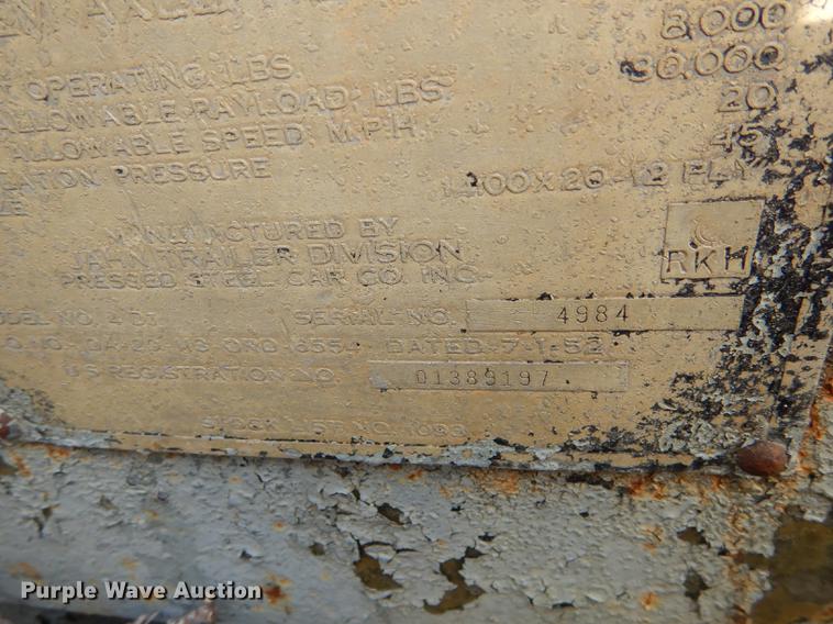 image for item J5645 1952 trailer dolly converter