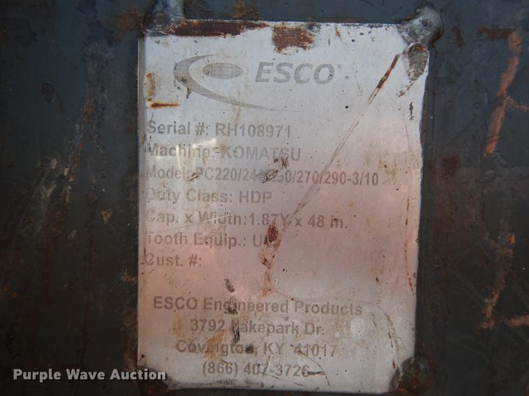 image for item K5820 Esco HDP excavator bucket