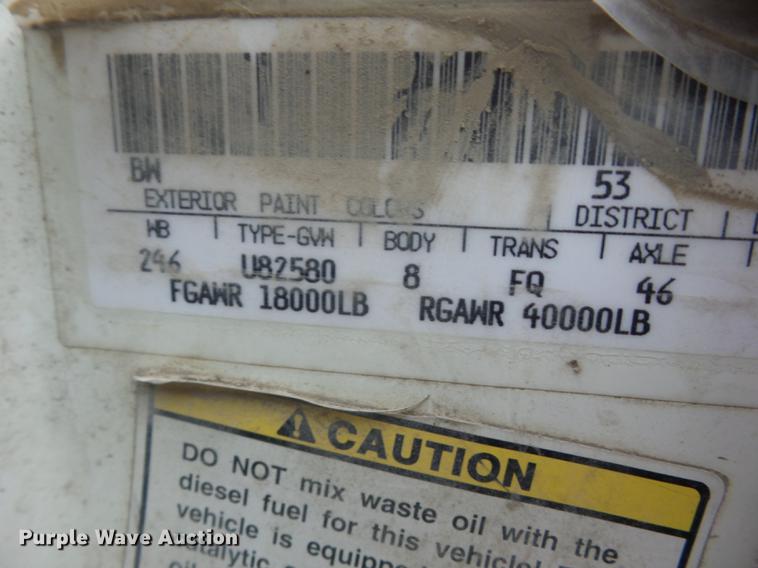 image for item K6330 1995 Ford LT8000 roll-off truck