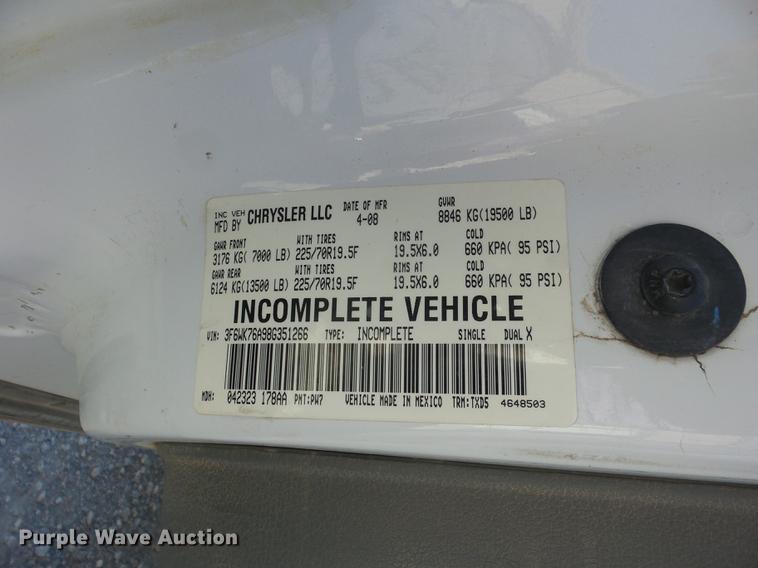 image for item K6333 2008 Sterling Bullet bucket truck