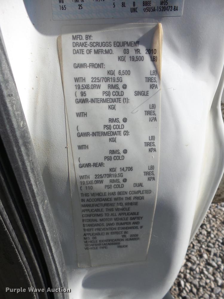 image for item K6334 2010 Ford F550 Super Duty bucket truck