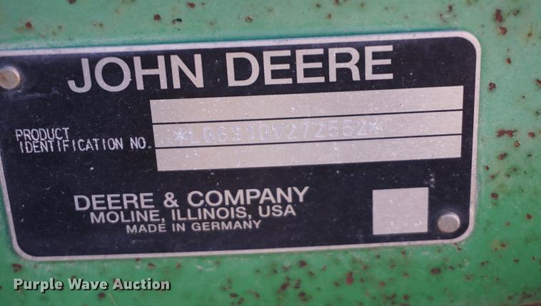 image for item DA1325 2000 John Deere 6310 MFWD tractor