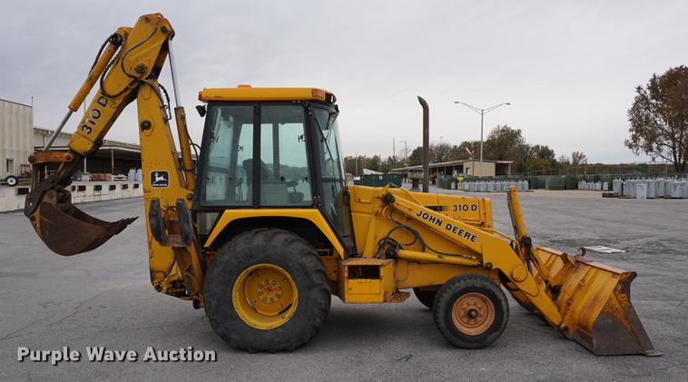 image for item DA1358 1992 John Deere 310D backhoe