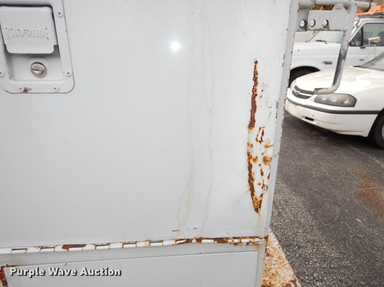 image for item DA1367 1995 Ford F350  XL Super Duty Crew Cab utility bed truck