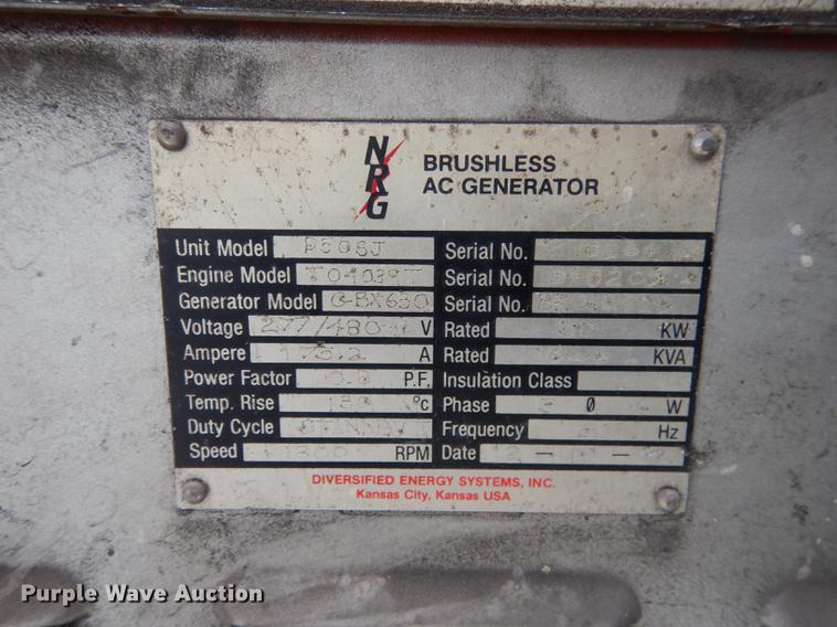 image for item DA1370 NRG P50SJ generator