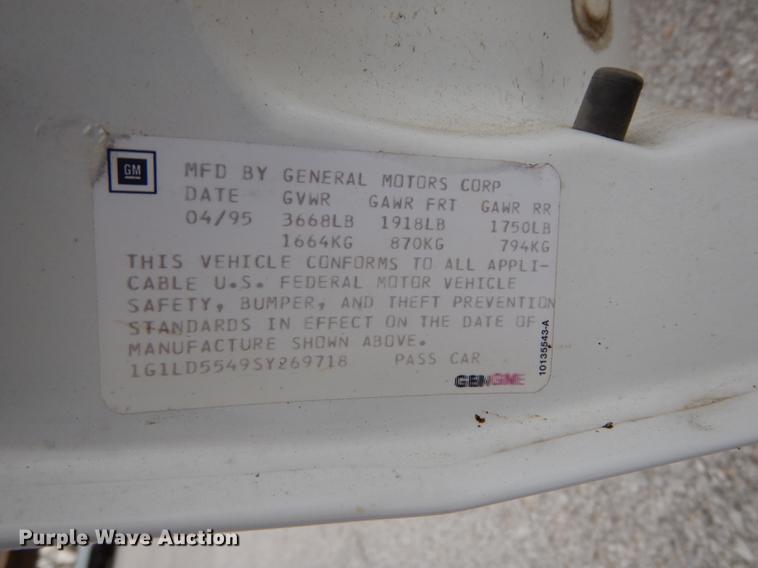 image for item DA1376 1995 Chevrolet Corsica