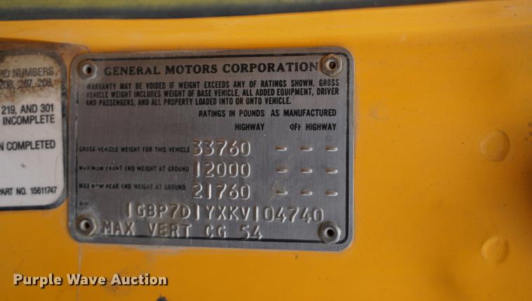 image for item DA1380 1989 Chevrolet Kodiak dump truck