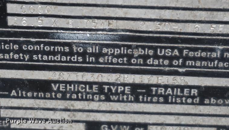 image for item DA1383 1994 CZ CZ20KT equipment trailer