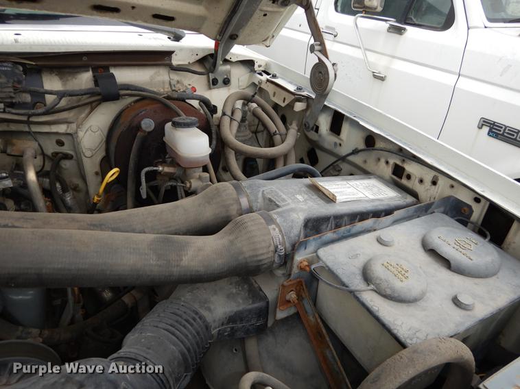 image for item DA1384 1989 Ford F350 Super Duty flatbed pickup truck