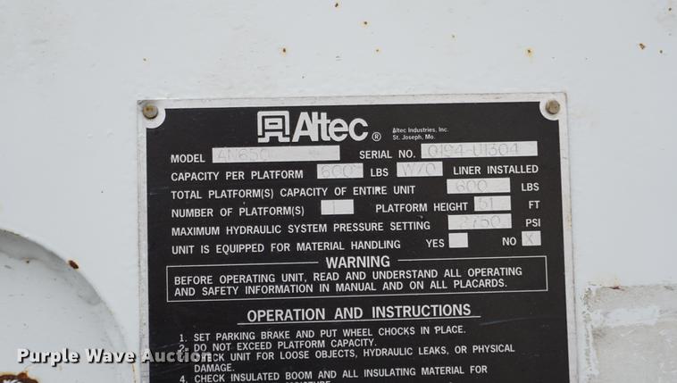 image for item DA1387 1994 International 4900 bucket truck