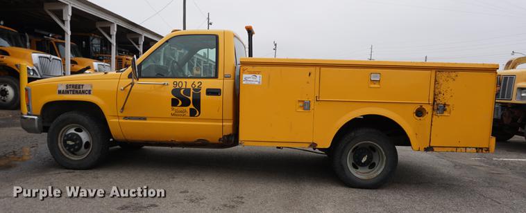 image for item DA1450 1994 Chevrolet 3500 utility bed pickup truck