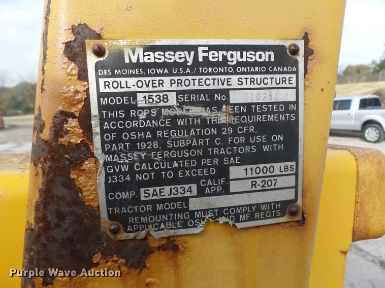 image for item DB6340 1979 Massey-Ferguson 30B backhoe