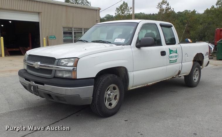 image for item DB6375 2003 Chevrolet Silverado 1500 Ext. Cab pickup truck