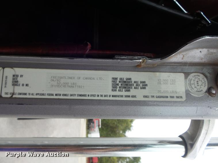 image for item DB6376 1992 Freightliner FLD semi truck