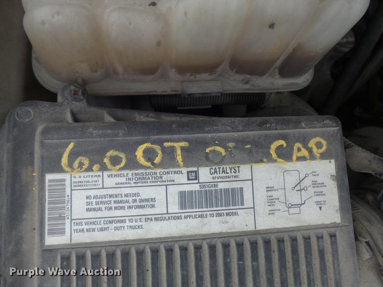 image for item DB6377 2003 Chevrolet Silverado 1500 Ext. Cab pickup truck