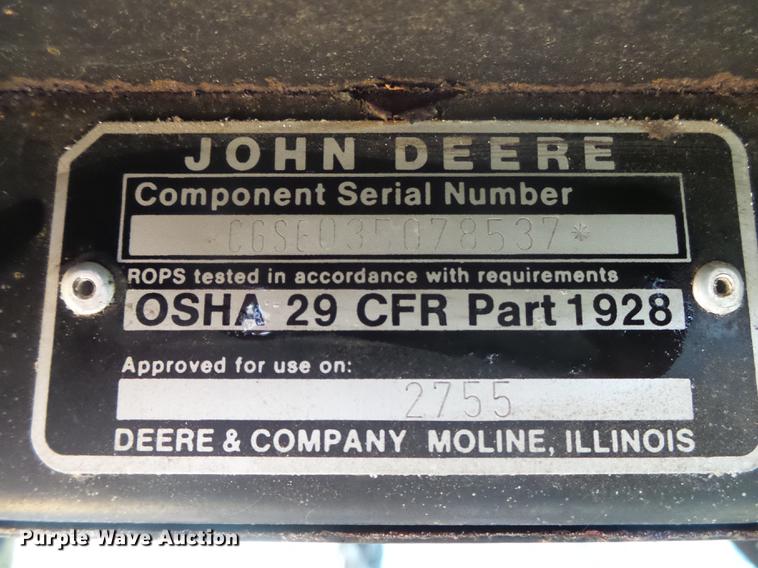 image for item DB7346 John Deere 2755 tractor