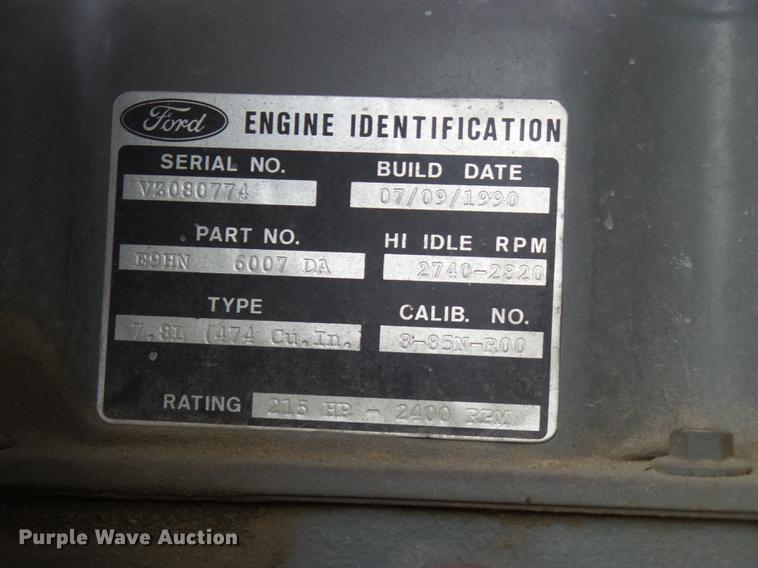 image for item DB7353 1991 Ford LN8000 tank truck