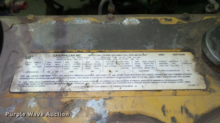 image for item DC1838 Caterpillar C7 3126E 7.2L diesel engine