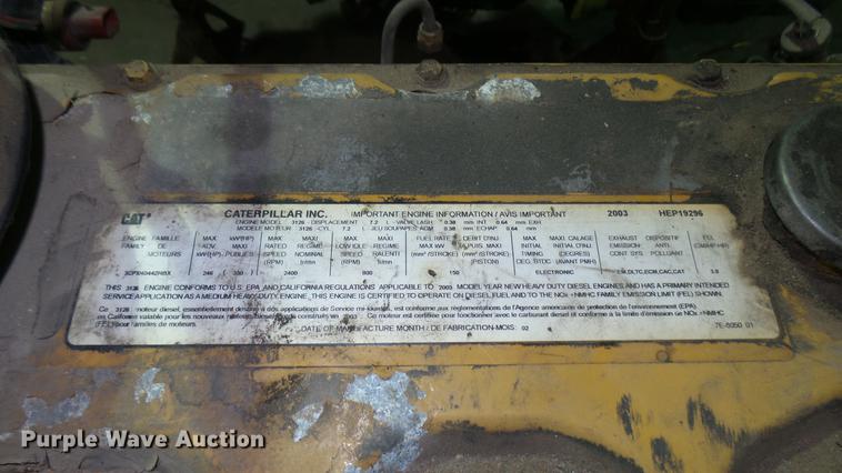 image for item DC1838 Caterpillar C7 3126E 7.2L diesel engine