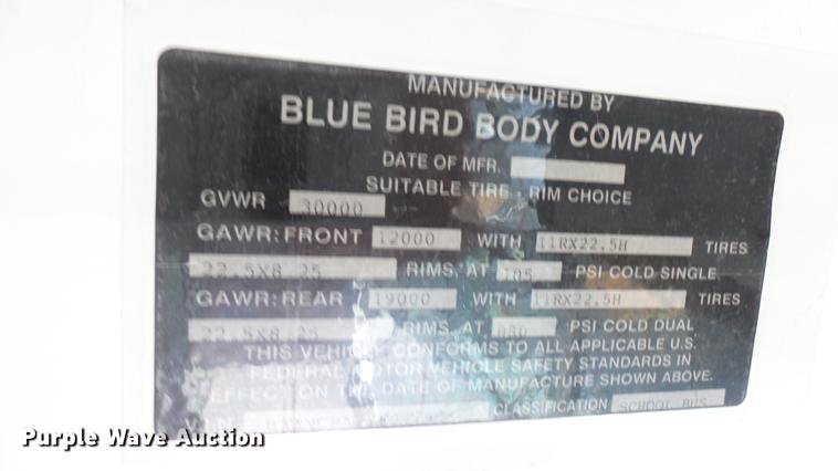 image for item DC1845 2000 Blue Bird TC2000 school bus