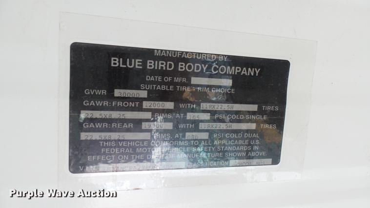 image for item DC1845 2000 Blue Bird TC2000 school bus