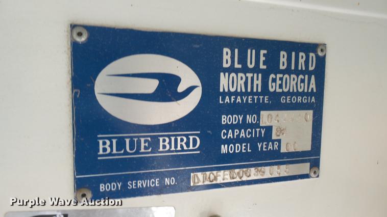 image for item DC1845 2000 Blue Bird TC2000 school bus