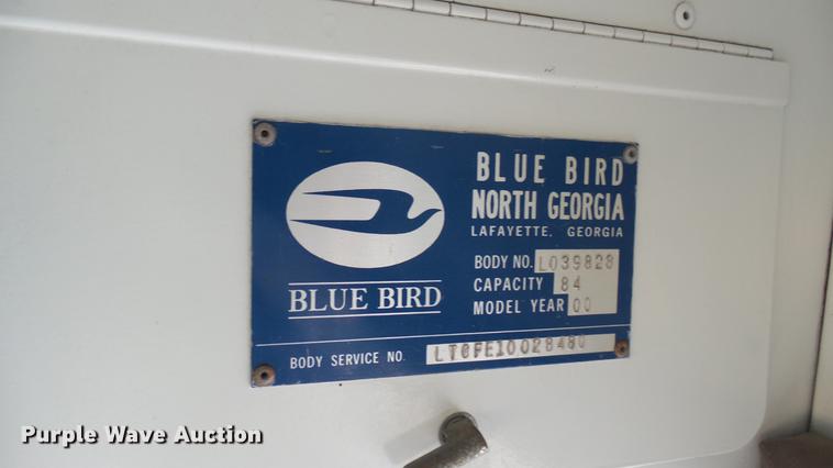 image for item DC1847 2000 Blue Bird TC2000 school bus