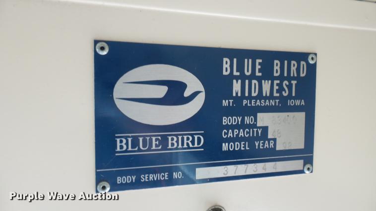 image for item DC1848 1998 Blue Bird TC2000 school bus