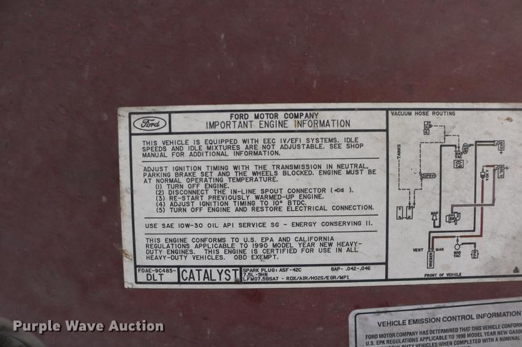 image for item DC3747 1990 Ford F350 fire truck