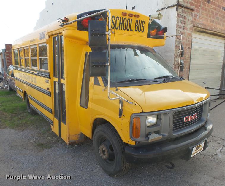 image for item DC3779 2001 GMC Savana G3500 Cargo Thomas school bus