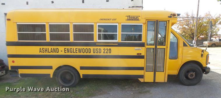 image for item DC3779 2001 GMC Savana G3500 Cargo Thomas school bus