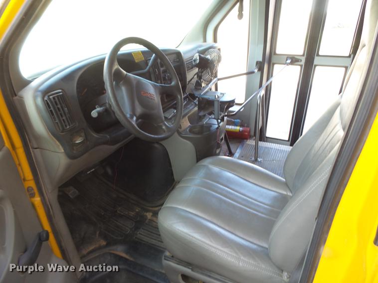 image for item DC3779 2001 GMC Savana G3500 Cargo Thomas school bus