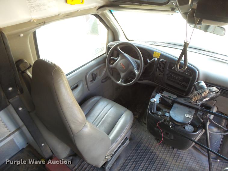 image for item DC3779 2001 GMC Savana G3500 Cargo Thomas school bus