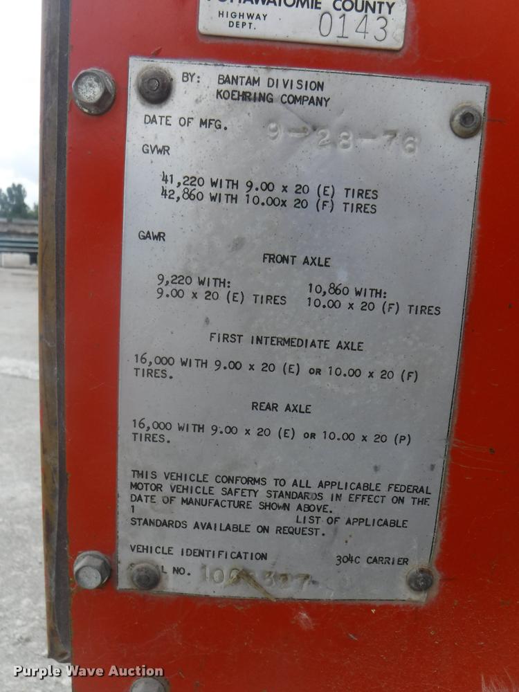 image for item DC5443 1976 Bantam T-350A truck crane