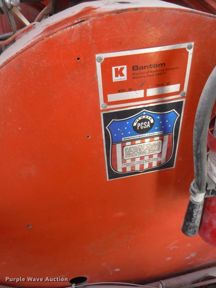 image for item DC5443 1976 Bantam T-350A truck crane