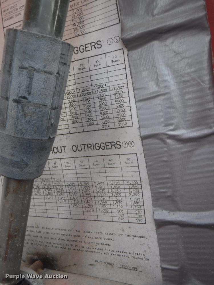 image for item DC5443 1976 Bantam T-350A truck crane