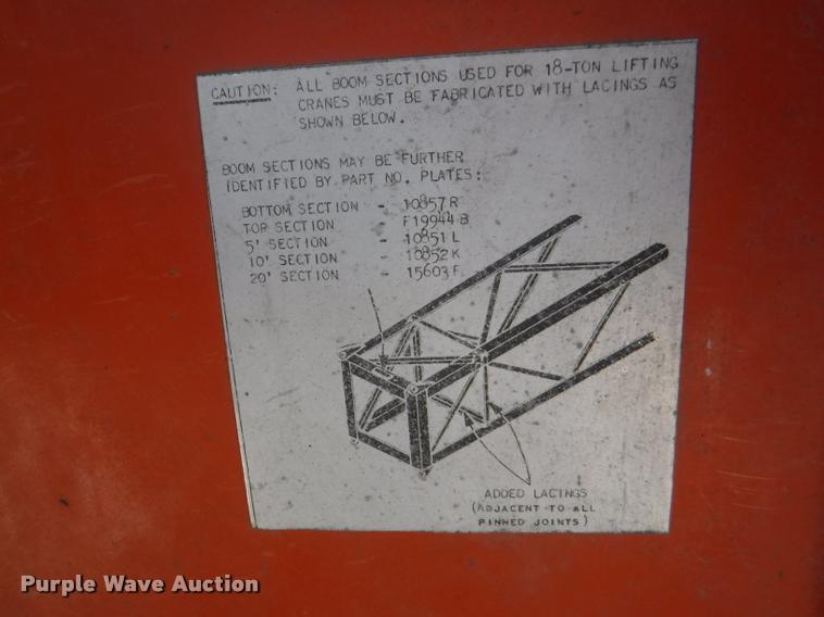 image for item DC5443 1976 Bantam T-350A truck crane