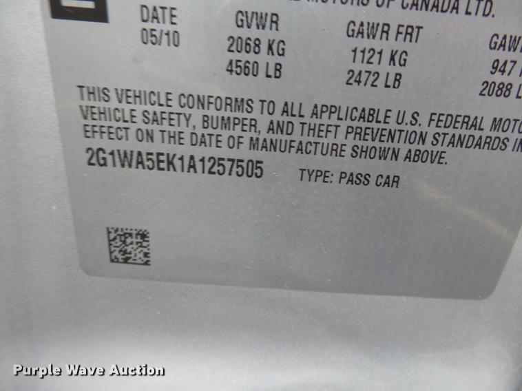 image for item DC6774 2010 Chevrolet Impala