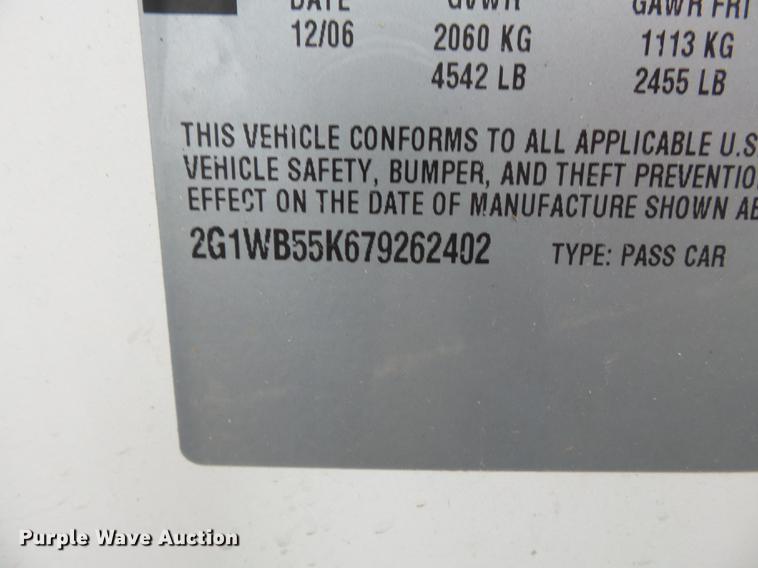 image for item DC6775 2007 Chevrolet Impala