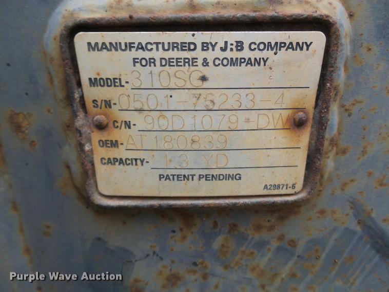 image for item DC6779 2001 John Deere 310SG backhoe