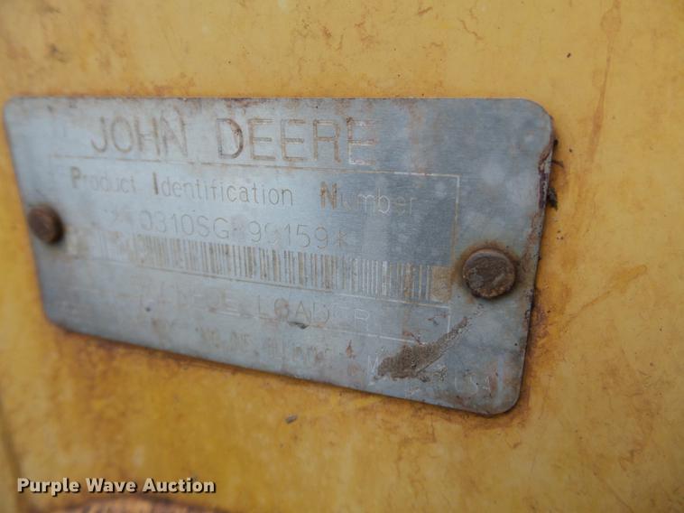 image for item DC6779 2001 John Deere 310SG backhoe