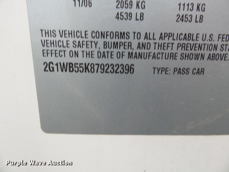 image for item DC6781 2007 Chevrolet Impala