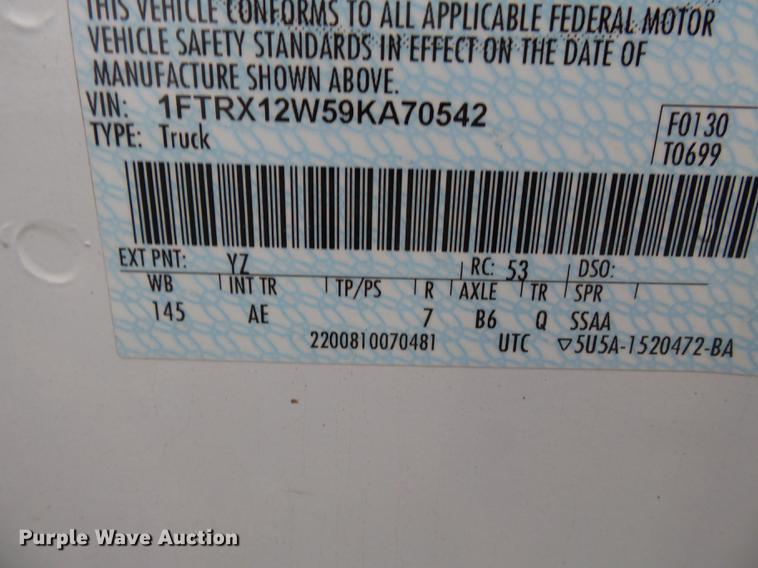 image for item DC6784 2009 Ford F150 SuperCab pickup truck