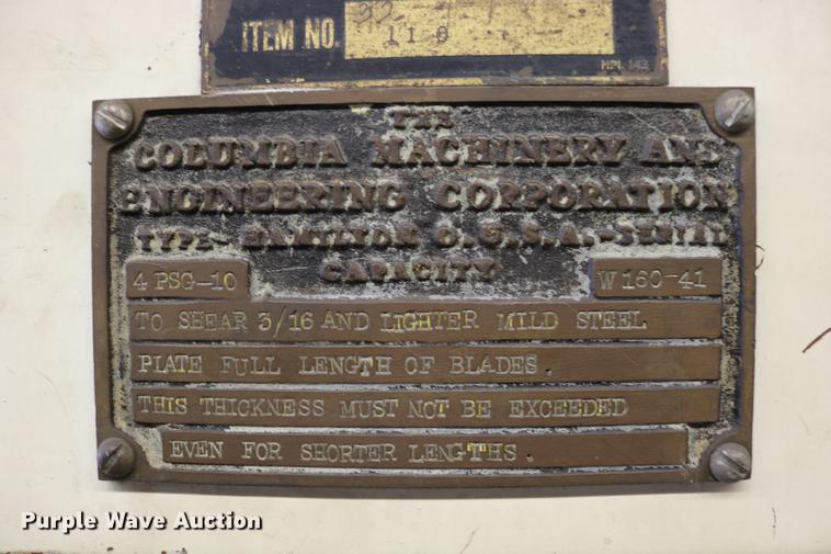 image for item DD0023 Columbia shear